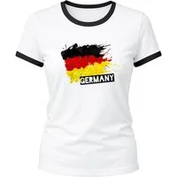 MoonWorks Print-Shirt Damen WM-Shirt Deutschland Fußball WM Fußball-Sommer 2026 mit Print