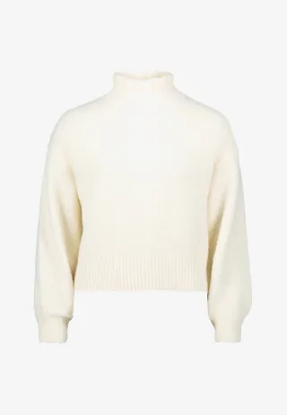 zero - Pullover mit Ballonärmeln Eggnog - Gr. - S