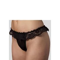 petite fleur gold String mit Spitze, als Dessous-Set kombinierbar sexy Unterwäsche, sexy Dessous, Reizwäsche Damen