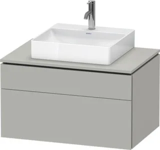 Duravit L-Cube Konsolenwaschtischunterbau wandhängend Betongrau Matt 820x550x482 mm - LC488000707000 LC4880007070000