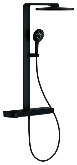 Grohe THM-Duschsystem RSH Aqua Pure 100964 Kopfbr. 8,7l rund phantom black, 100964KF00 100964KF00