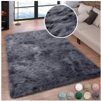 OTTO home Hochflor-Teppich Valeria, Fellteppich, kuschelig, flauschig, rechteckig, Höhe: 60 mm, Kunstfell, weiche Teppiche, Wohnzimmer, Schlafzimmer, Esszimmer