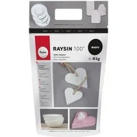 Rayher Modelliermasse Kreativgießmasse Raysin 100, weiß