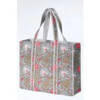 Himalaya Clothing Strandtasche Handtasche Damen groß mit lebendigem Muster und großzügigem Stauraum, Gesteppter Shopper mit integrierter kleiner Innentasche Motiv Blumen