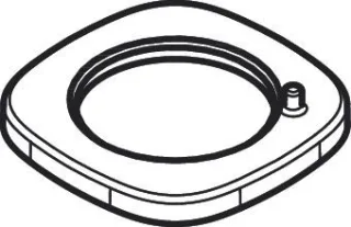 Hansgrohe Rosette Waschtischarmatur Logis Slim mattschwarz , 94382670 94382670