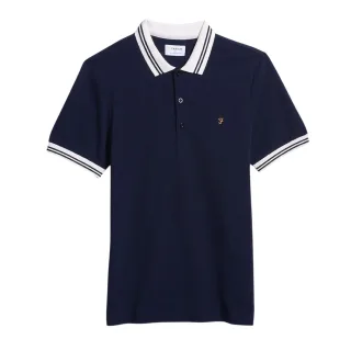 Farah - Poloshirt für Herren, Regulär, kurzärmlig (wahres Marienblau)