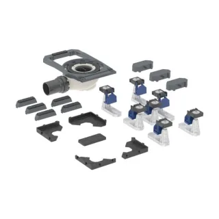 Geberit Duofix Duschwannenablauf 551552001 mit 7 Füßen, Sperrwasserhöhe 50mm