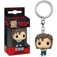 Stelby Schlüsselanhänger Merchandise Figur, Sammelfigur Schlüsselanhänger Steve, Stranger Things Figur mit Geschenkbox