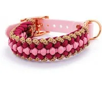 Tierluxe Hunde-Halsband Foxy, Paracord, Biothane, Metall, Handgemacht
