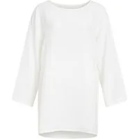 WENOR Schlupfbluse Oversize Musselin Einheitsgröße 34–44, 100 % Baumwolle, mit Taschen (1-tlg) Nachhaltiger Baumwollstoff, vielseitig kombinierbar