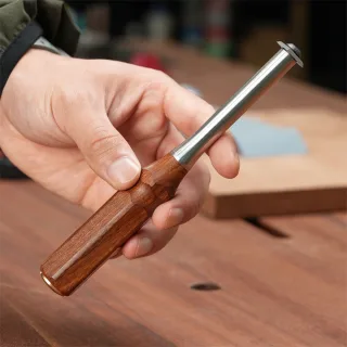 Ganwei Woodworking Carbide Scraper With Rosewood Handle Replaceable Square Insert For Trimming Deburring