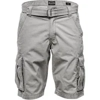 Amaci&Sons Cargoshorts MIDFIELD Chinoshort inkl. Gürtel Herren Bermuda Short Hose Regular Fit inkl. Gürtel