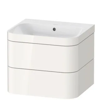 Duravit Happy D.2 Plus c-bonded Set wandhängend Weiß Hochglanz 575x490x480 mm - HP4635N2222 HP4635N2222