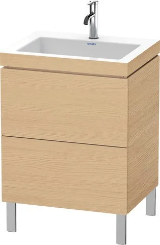 Duravit L-Cube c-bonded Set bodenstehend Natur Eiche Matt 600x480x698 mm - LC6936O3030 LC6936O3030