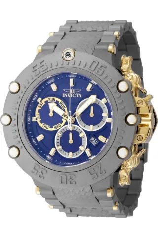 Invicta Subaqua 48193 Herrenuhr - Quarzwerk - Edelstahl mit blauem Zifferblatt - 52 mm