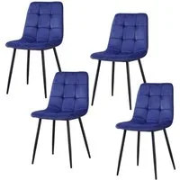 HTI-Living Esszimmerstuhl Stuhl Mesa Velvet 4er-Set (Set, 4 St), Esszimmerstuhl Samt