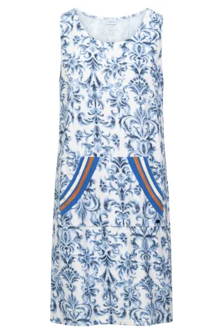 Rösch - Beachdress 1265535 blue ornamental - Gr. - 42