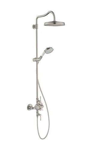 Hansgrohe Showerpipe Axor Montreux Edelstahl Optic mit 16572800
