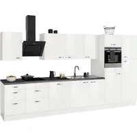 OPTIFIT Küchenzeile Cara mit Hanseatic E-Geräten, Breite 400 cm, Induktionskochfeld, Soft-Close-Funktion, Vollauszüge