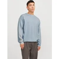 Jack & Jones Sweatshirt JJECHARGE FADED SWEAT CREW NECK NOOS mit Rippbündchen
