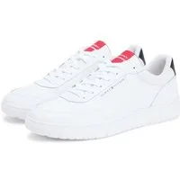 Tommy Hilfiger BASKET CORE LITE LTH Sneaker Freizeitschuh, Halbschuh, Schnürschuh mit Logo an der Schuhzuge