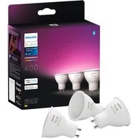 Philips Hue LED-Leuchtmittel White and Color Ambiance 400lm, GU10, 3 St., Farbwechsler