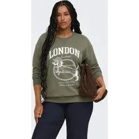 ONLY CARMAKOMA Sweatshirt CARAMELIA LS O-NECK SWEAT JRS Baumwollmischung, regular fit