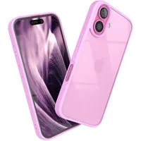 EAZY CASE Handyhülle Bumper Case für Apple iPhone 16 6,1 Zoll, Handyhülle Dünn mit Kameraschutz Hybrid Handyhülle stoßfest Helllila