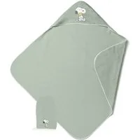Snoopy Kapuzenhandtuch Snoopy Peanuts Baby Handtuch mit Kapuze und Waschlappen 80x80 cm, bestickt