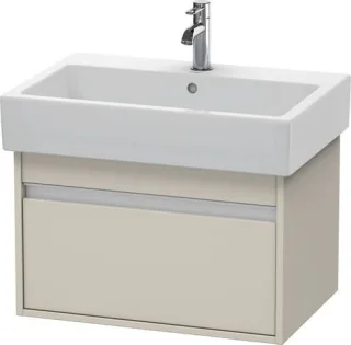 Duravit Ketho Waschtischunterbau wandhängend Taupe Matt 650x440x410 mm - KT668409191 KT668409191