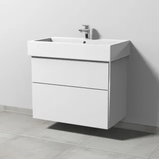 Sanipa 3way Waschtischunterbau zu Duravit Vero Waschtisch mit 2 Auszügen, Weiß-Soft BR71743