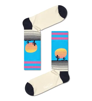 happy socks - Sunset Sock Blau - Gr. - 43.5