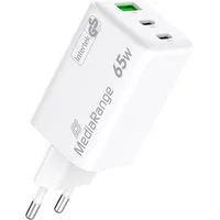 Mediarange Mediarange Ladegerät Power Adapter 65 Watt GaN 1x USB-A + 2x USB-C USB-Ladegerät