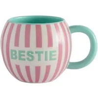 Next Becher Gestreifte Henkeltasse, Bestie, 1-tlg., Steingut