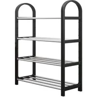 MIRJAN24 Schuhschrank Cencja (4 Regale) Metallrohr, Einfache und schnelle Montage