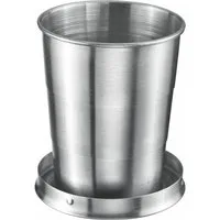 WESTMARK Becher Revivo – praktische Camping-Tasse Outdoor, heiße & kalte Getränke, Rostfreier Edelstahl 18/8