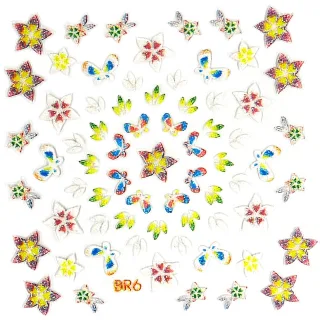 YOU Nails Nail Art Tattoo Design Nagel Aufkleber Maniküre 1 Bogen div. Sticker  - BR  6