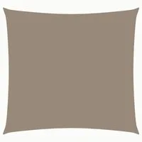 vidaXL Sonnensegel Sonnensegel Oxford-Gewebe Quadratisch 3,6x3,6 m Taupe, (1-tlg)