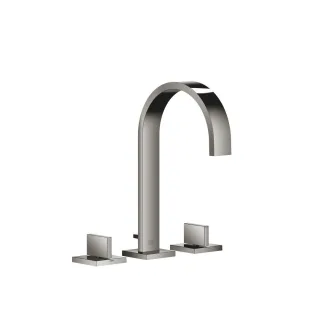 Dornbracht Waschtisch-Dreilochbatterie mit Ablaufgarnitur MEM 20713782 Dark Chrome 20713782-19