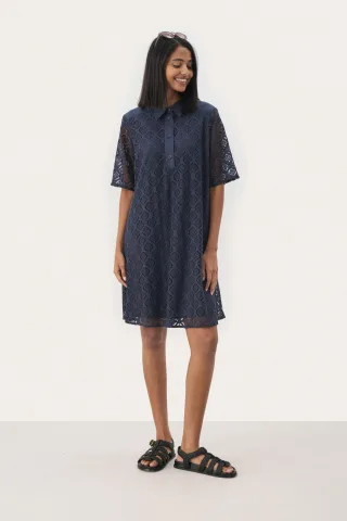 Kleid Relaxed fit blue navy