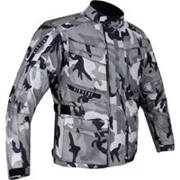 Alpha Speeds Motorradjacke Herren Motorrad Textil Jacke Biker wasserdicht Jacke mit Protektoren SPORT, Innenjacke ist trennbar: All Season, Camouflage Grau