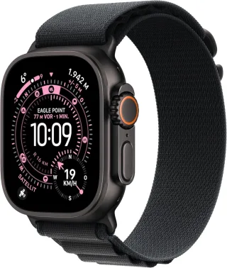 Apple Watch Ultra 3 [GPS + Cellular inkl. Alpine Loop L schwarz] 49mm Titangehäuse schwarz