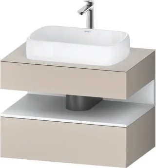 Duravit Qatego Konsolenwaschtischunterbau wandhängend Taupe Matt 800x550x600 mm - QA4730018910000 QA4730018910000