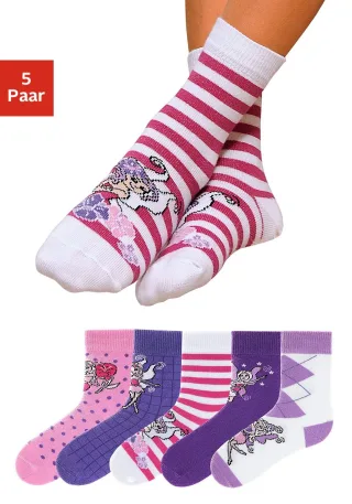 H.I.S Socken Packung, 5 Paar tlg. in 5 farbenfrohen Designs
