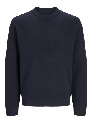 JACK&JONES - JJMILANO STITCH KNIT CREW NECK SN Night Sky - Gr. - S