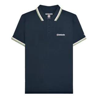 Lambretta - "SS25" Poloshirt für Herren (Marine/Weiß/Steinfarben/Basilikum)