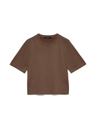 VERO MODA - VMSILJE 2/4 O-NCK OVERSIZE PULL GA NOOS Cocoa Brown - Gr. - M