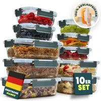 uandu home Frischhaltedose Glasbehälter mit Deckel, Frischhaltedosen Glas mit Deckel, (glasdosen mit deckel set, glas tupper mit deckel, glass food container, frischhaltedosen mit deckel glas, glasdose mit deckel, Borosilikatglas mit Deckel, Meal pre