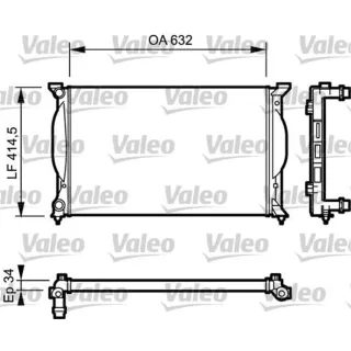 Valeo Motork?hler Audi A4 A6 Seat Exeo