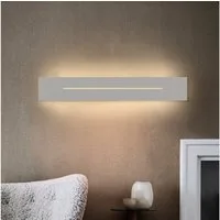 ZMH LED Wandleuchte Wandlampe innen weiß/schwarz 30cm 60cm 100cm, LED fest integriert, warmweiß